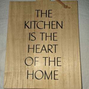 Decocrated Spring 2023 'The Kitchen is the Heart of the Home' Decorative Wood Cu